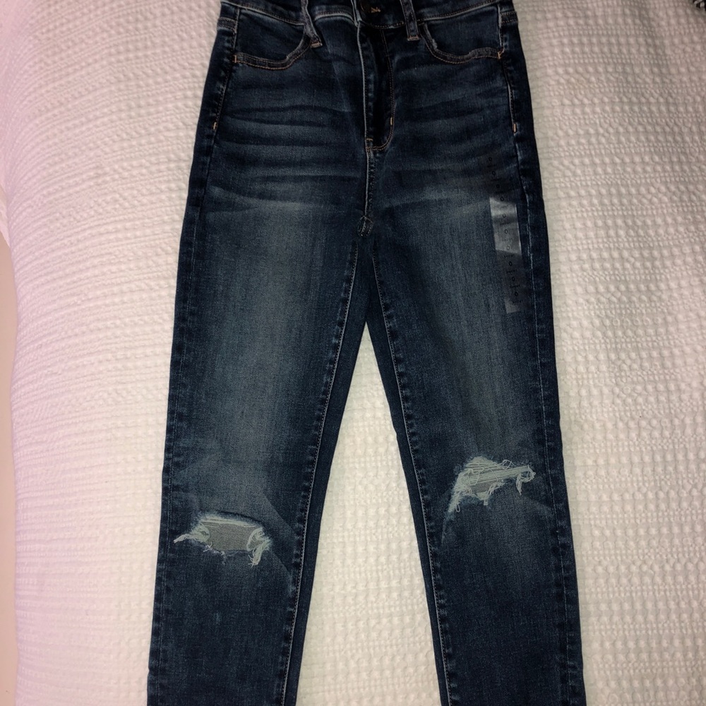 Blue denim ripped jeans from American Eagle